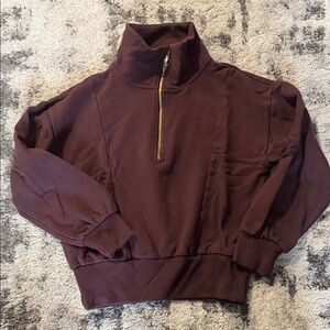 a new day Chocolate Brown Half-Zip Pullover